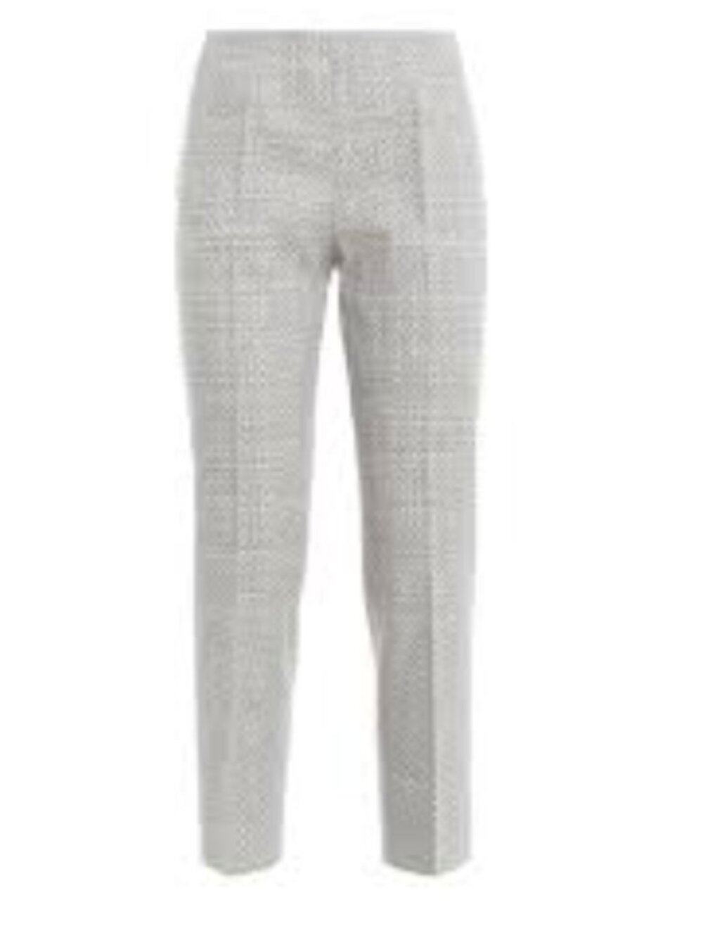 Piazza Sempione Honia Italian Cropped Pants, Tan/White - Size US 8 / Italian 44